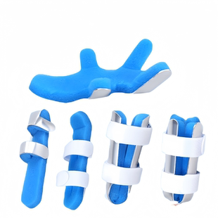 手指骨折固定夹板指套固定器指骨弯曲伸直透气支具护套矫正训练器