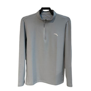 安踏运动综训系列男士零压T半拉链立领磨毛长袖T恤卫衣152617407