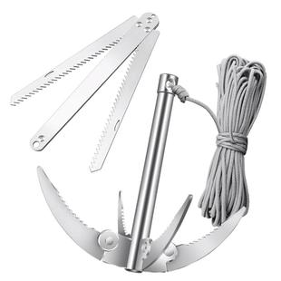 水草锚刀钓鱼用割草刀除除草神器野钓拉抓草钩抓钩锚钩捞草器