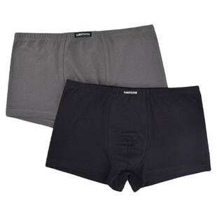 棉元素男士内裤商务纯色弹力棉质中高腰宽松男款平角内裤M2457