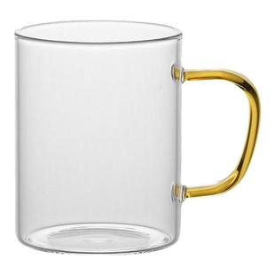高硼硅玻璃杯带把手简约水杯大容量啤酒杯子男泡茶茶具女家用喝水