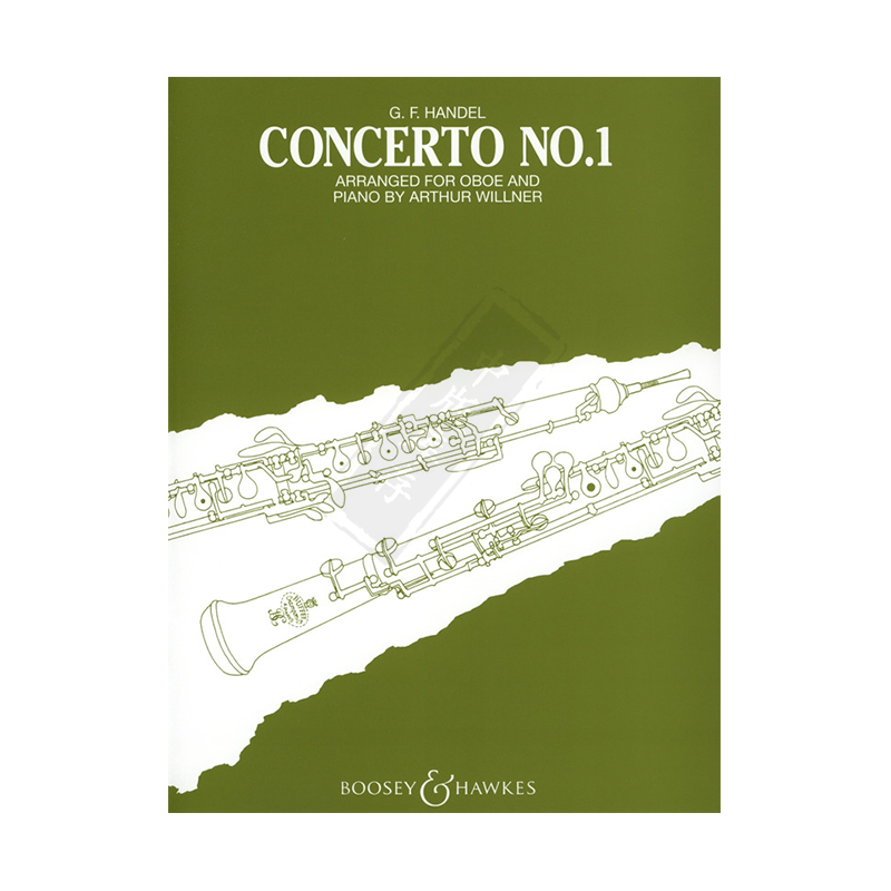 亨德尔 降B大调第一双簧管协奏曲 双簧管和钢琴 博浩原版乐谱书 Handel Concerto Nos 1 in B Flat Major Oboe piano BH2200017