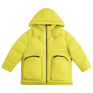 女童棉服洋气时髦超好看短款中大童冬装连帽洋气三防面料超厚棉袄