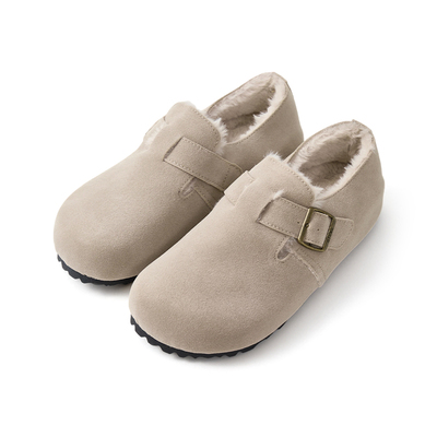 优调加绒勃肯鞋女冬新款全包软底