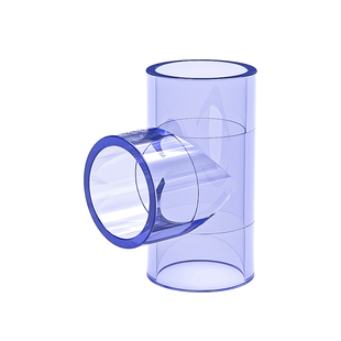 透明三通PVC接头水管配件UPVC管20塑料4分6分16 18 25 32 40 50mm