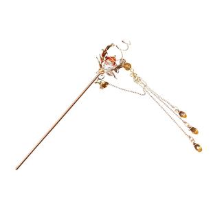 凤凰于飞 王者荣耀王昭君法杖原创发簪权杖发饰瑶汉服头饰簪子