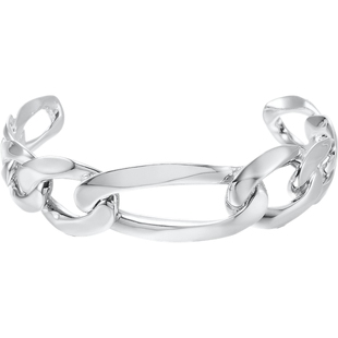 【折扣】NUMBERING 女银色银质环节扣手镯