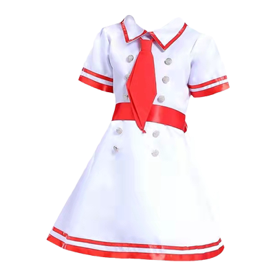 六一儿童节中小学生诗歌朗诵演出服共青团合唱服纱裙红领巾表演服