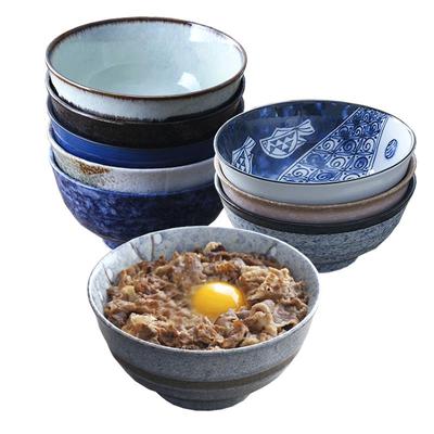 日本美浓烧釉下彩陶瓷碗