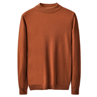 半高领毛衣男秋冬加绒潮流紧身修身弹力韩版中高领内搭针织打底衫