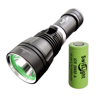 专业潜水照明T40强光手电筒20W大反光杯26800锂电防水远射600米D2