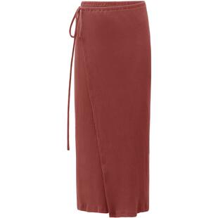 COCOBELLA简约围裹式针织坑条半身裙女垂坠弹力气质长裙HS609B