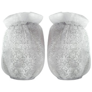 透明袖套秋冬蕾丝防尘防污韩版双层成人可爱学习短款日用套袖护袖