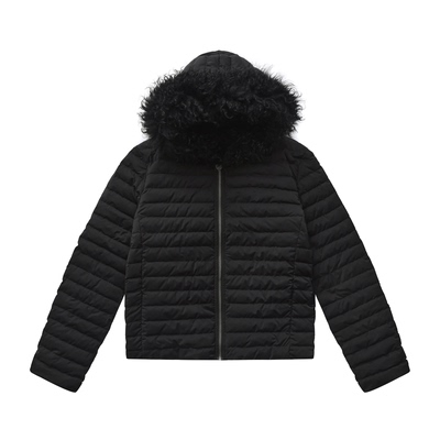 pacshop排骨羽绒服90鸭绒黑色