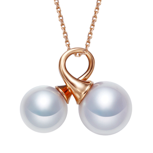 RUANS/阮仕18k金海水akoya珍珠吊坠 樱桃系列珍珠锁骨链送女友