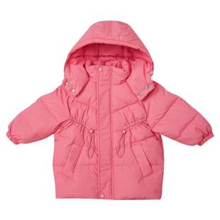 小黄鸭过年衣服女童羽绒服轻薄宝宝棉服儿童外套冬季2025拜年战服