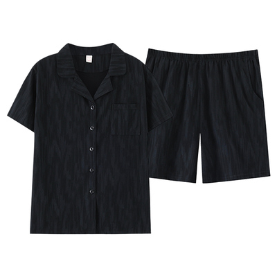助睡眠情侣睡衣纯棉开衫家居服