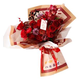 发财暴富香烟半成品有钱花花束包装纸百元大钞diy材料鲜花包花纸