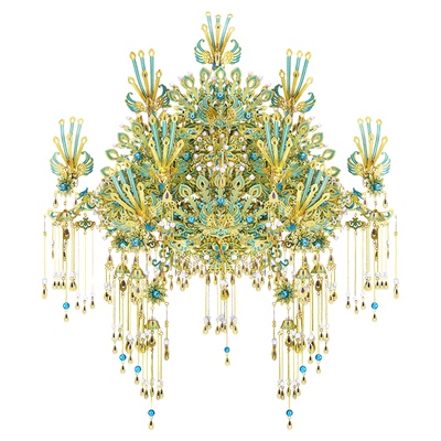 拼酷九霄青羽冠金属拼装模型