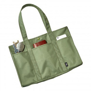 月杂志附录包 军绿色托特包单肩手拎包潮人