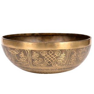 欧斯特 尼泊尔颂钵 手工艺品摆件铜罄瑜伽共振泛音钵盂静心钵音碗
