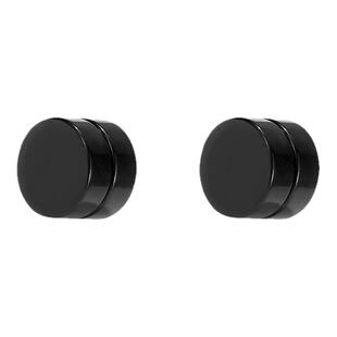 耳夹男小众高级耳骨夹男生圆形小巧精致简约男士学生黑色素耳饰女