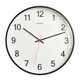 自动对时现代简约挂钟静音家用客厅钟表大气北欧时钟卧室电波石英