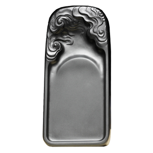 天然原石砚台镇尺歙砚老坑龙尾文房四宝初学者书法研磨墨盒镇纸端