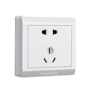 视贝明装开关插座家用墙壁86明装单双控三开五孔一开多插座盒超薄