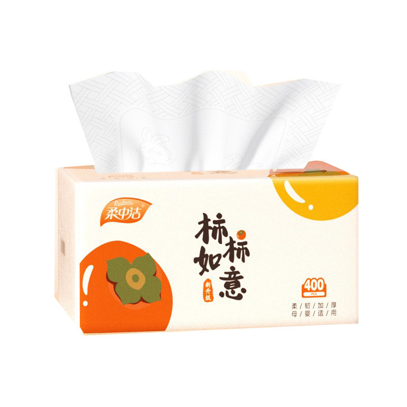 柔中洁柿柿如意10大包抽纸檫手纸