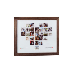 以琳摆台爱心数字年龄洗照片相框DIY生日礼物礼品情侣毕业送周年