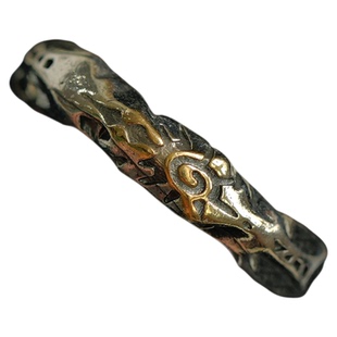 Vintage古着Ancient Silver Wishing Stone Open Ring复古戒指