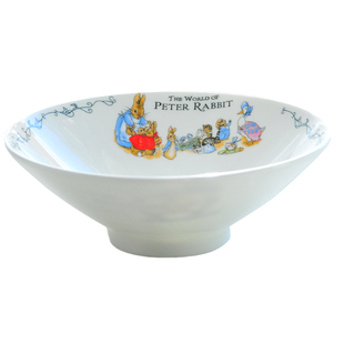 彼得兔卡通骨瓷拉面拌面碗菜碗菜盘盘子陶瓷碗家用餐具斗笠碗大号
