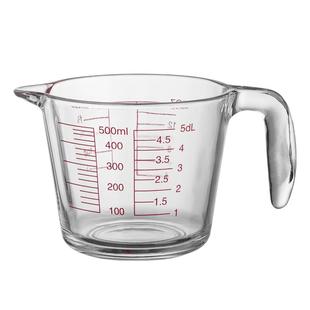 somier玻璃量杯带刻度烘焙打蛋杯家用食品级耐高温小大容量计量杯