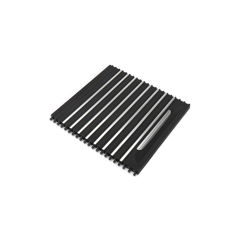 适用宝马X5X6中控储物盒盖水杯架盖板配件扶手箱后排老款拉帘拉链