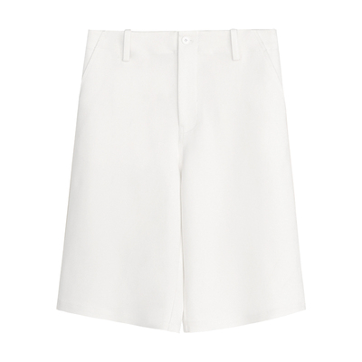 因由 高腰宽松休闲阔腿裤时髦五分显瘦高造型感休闲直筒短中裤女