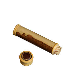 精品纯手工制作天然竹制小号便携式牙签筒梅鹿竹蝴蝶花紫竹牙签盒