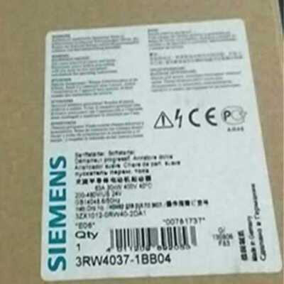 议价西门子3RW4037-1BB04全新30KW/63A 软启动器现货销售3RW40371