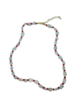 冰透撞色珠串新中式项链