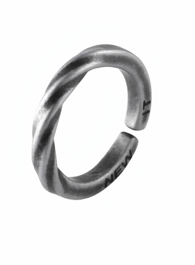 学生潮牌戒指钛钢原创男