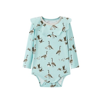 Milkbarn2025春夏新品新生婴儿包屁衣宝宝哈衣三角爬爬服纯棉衣服