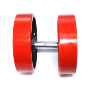 诺力手动叉车配件如意液压叉车轮子地牛尼龙轮轴承咕噜pu轮架总成