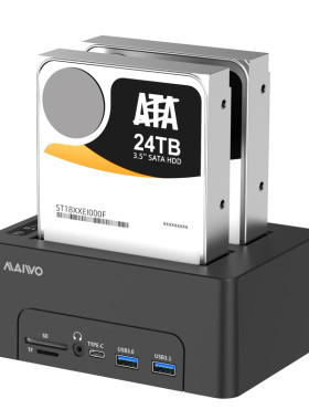 麦沃双盘10Gbps硬盘盒读卡器