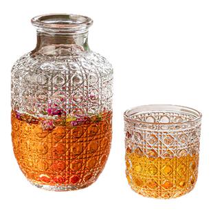 乐唯诗玻璃一壶一杯壶喝水杯子高颜值酒杯女新款套装原创水晶2025