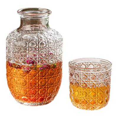 乐唯诗玻璃杯酒壶复古日式