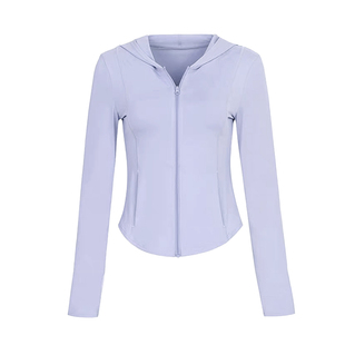 专业修身防晒衣女休闲跑步运动外套连帽瑜伽服上衣轻薄健身服长袖