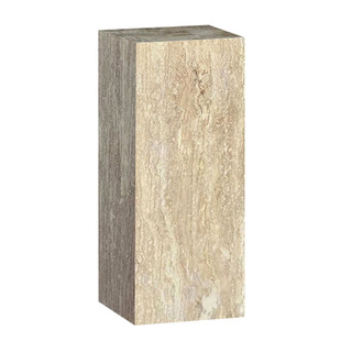 天然大理石雕塑底座电视柜旁落地摆台侘寂风黄洞石茶室玄关摆件