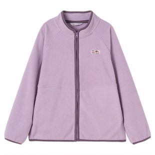 棉叔叔男童女童冬季保暖双面摇粒绒外套儿童保暖加绒长裤套装