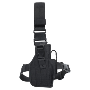 户外登山多功能战术绑腿枪带绑腿包枪套快拔工具包腿挂腿部通用男