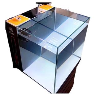 悠来游趣珊瑚缸淡海水通用水族箱桌面海缸背滤缸6MM五线金晶超白